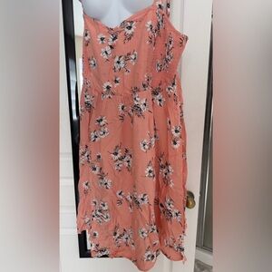 Torrid blush peach challis skater dress and size 2X